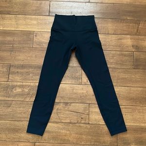 Lululemon Navy Leggings (not align) 25” Inseam